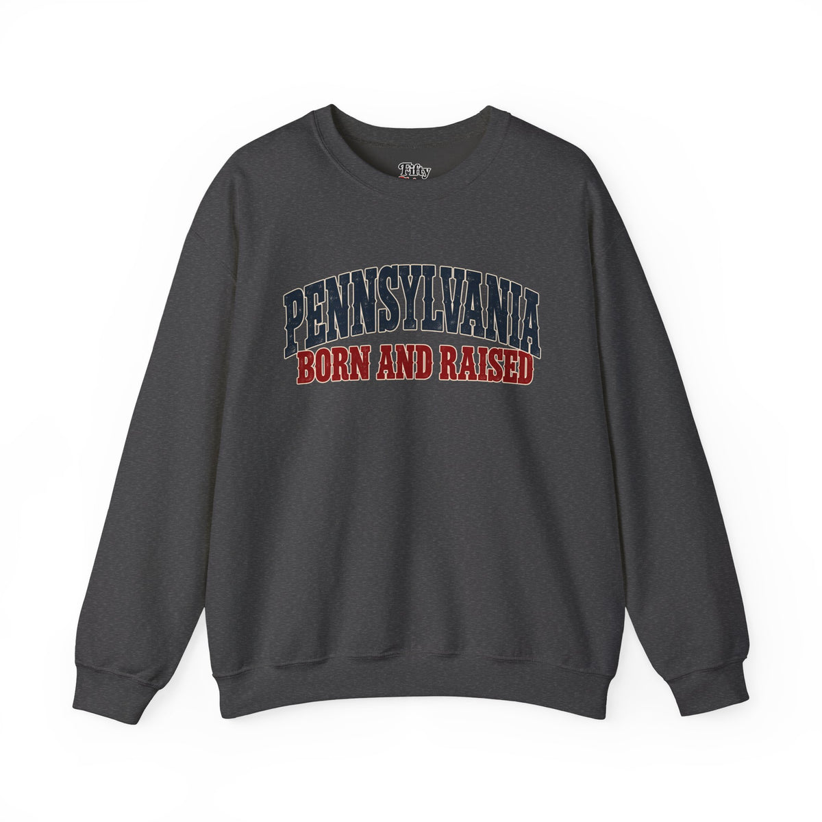 Pennsylvania Born and Raised Rust Belt Americana Unisex Sweatshirt Graphic