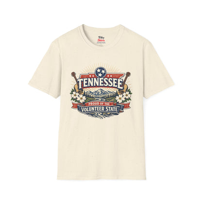 Tennessee State Pride Unisex Softstyle T Shirt State Pride Graphic Tee Collections FS03