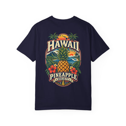 Hawaii Pineapple Society Unisex Comfort Color 1717 Streetwear Graphic Tee