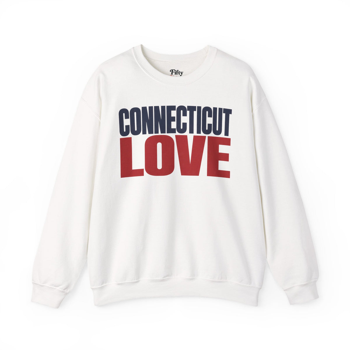 Connecticut Love Unisex Crewneck Sweatshirt State Name Graphic