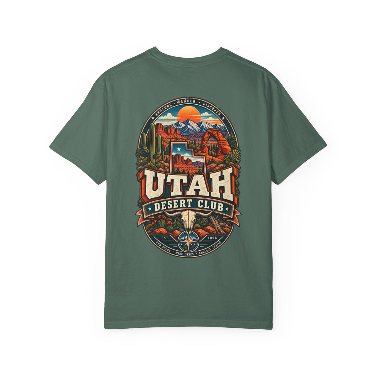 Utah Desert Club Unisex Comfort Color 1717 Streetwear Graphic Tee