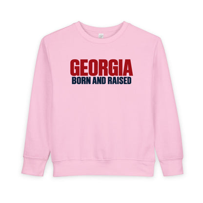 Georgia Born and Raised Minimal Modern Unisex Toddler Sweatshirt