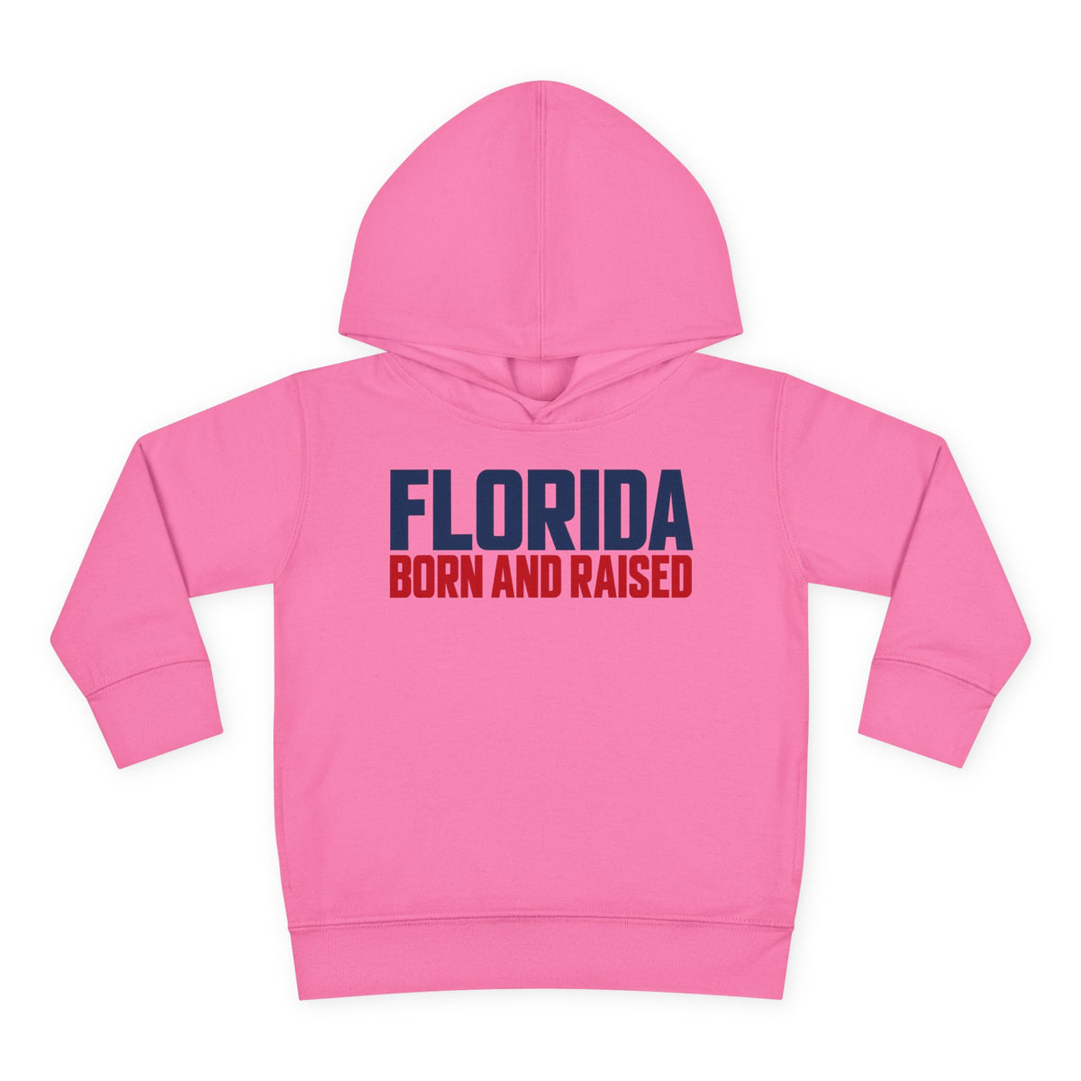 Florida Born and Raised Minimal Luxury Unisex Toddler Pullover Fleece Hoodie