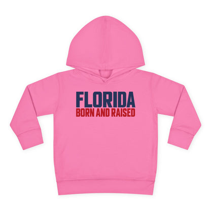 Florida Born and Raised Minimal Luxury Unisex Toddler Pullover Fleece Hoodie