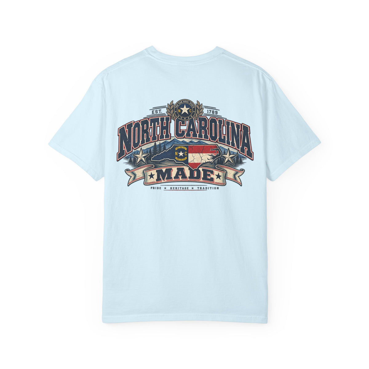 North Carolina Made Unisex Comfort Color 1717 Streetwear Graphic Tee