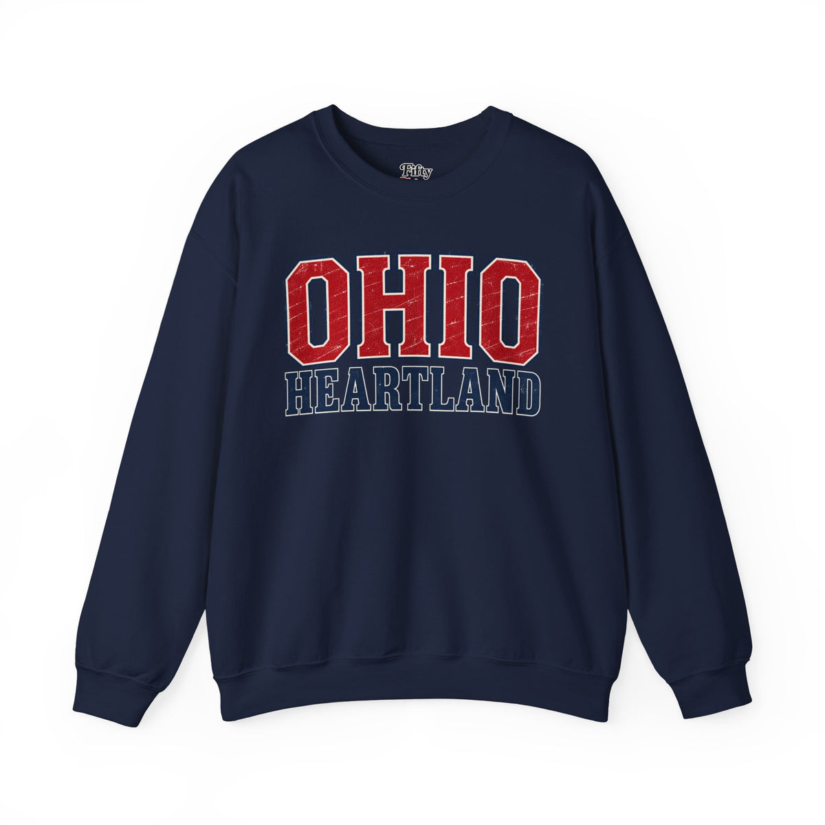 Ohio Heartland Unisex Crewneck Sweatshirt State Name Graphic