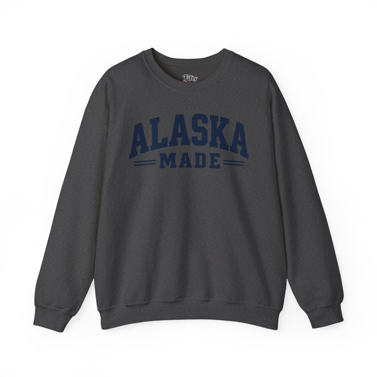 Alaska Made Unisex Crewneck Sweatshirt State Name Graphic