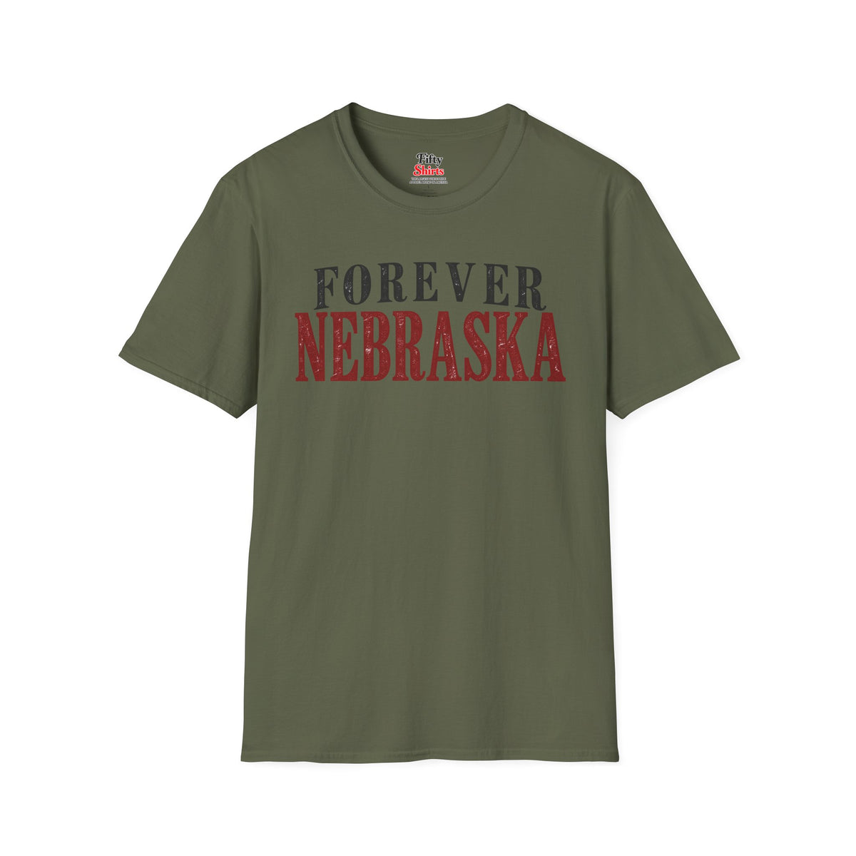 Forever Nebraska Unisex Softstyle T Shirt State Name Graphic Tee