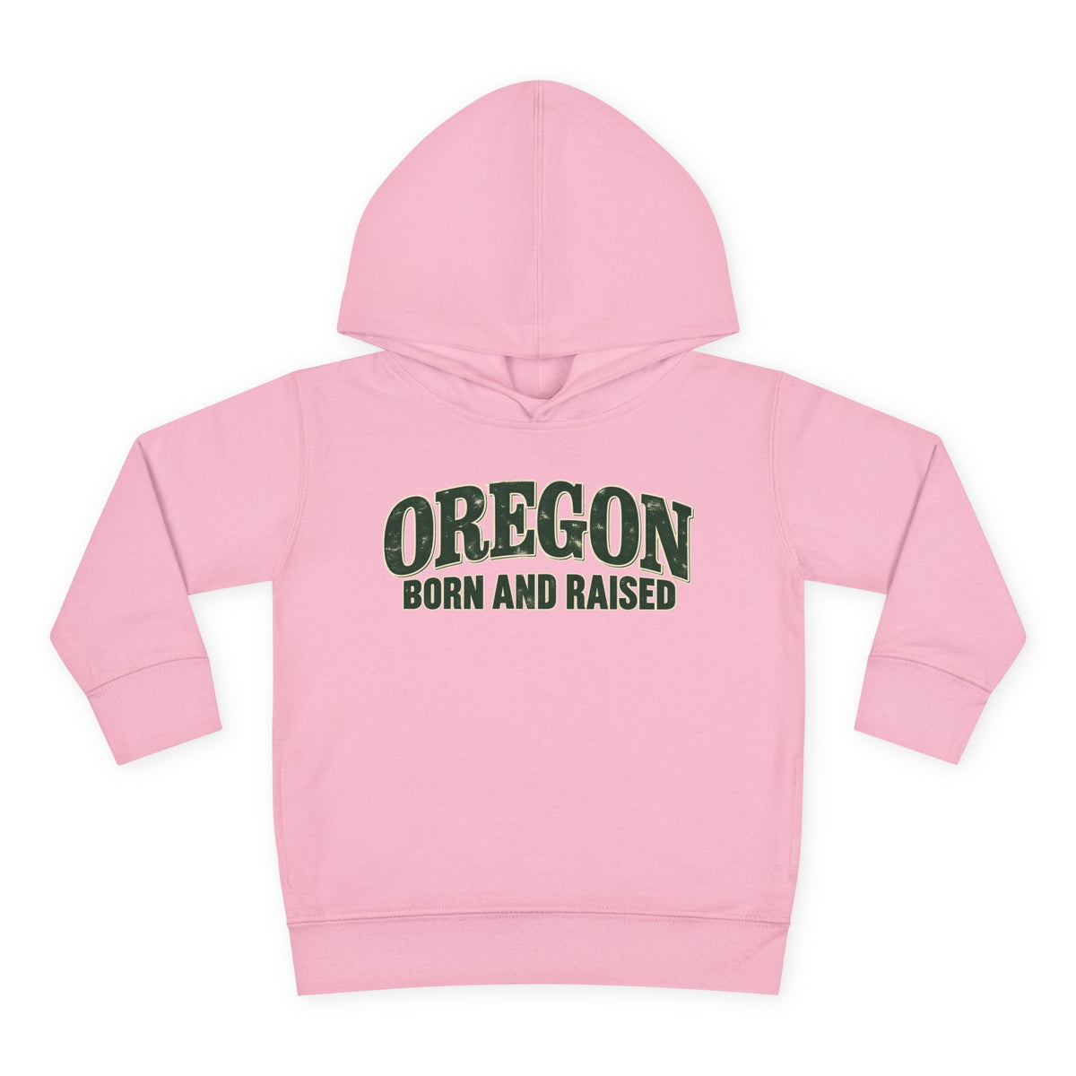 Oregon Born and Raised Classic Souvenir Unisex Toddler Pullover Fleece Hoodie