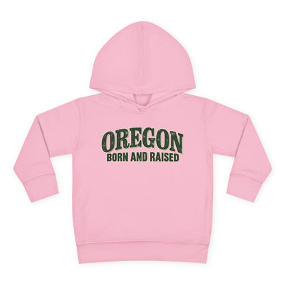 Oregon Born and Raised Classic Souvenir Unisex Toddler Pullover Fleece Hoodie