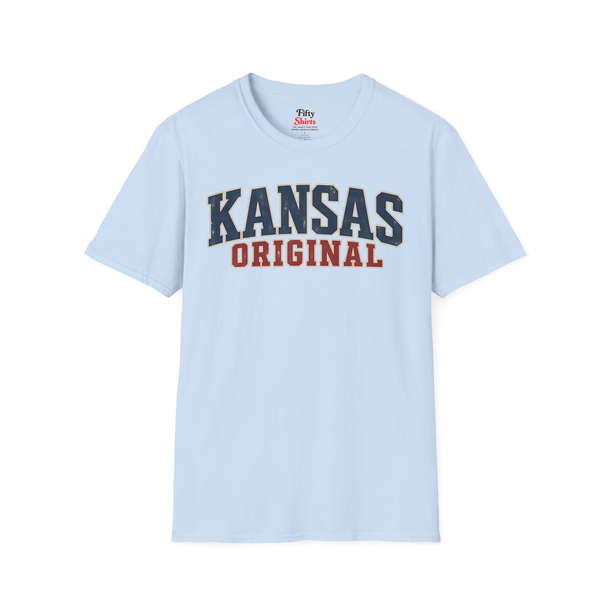 Kansas Original Unisex Softstyle T Shirt State Name Graphic Tee