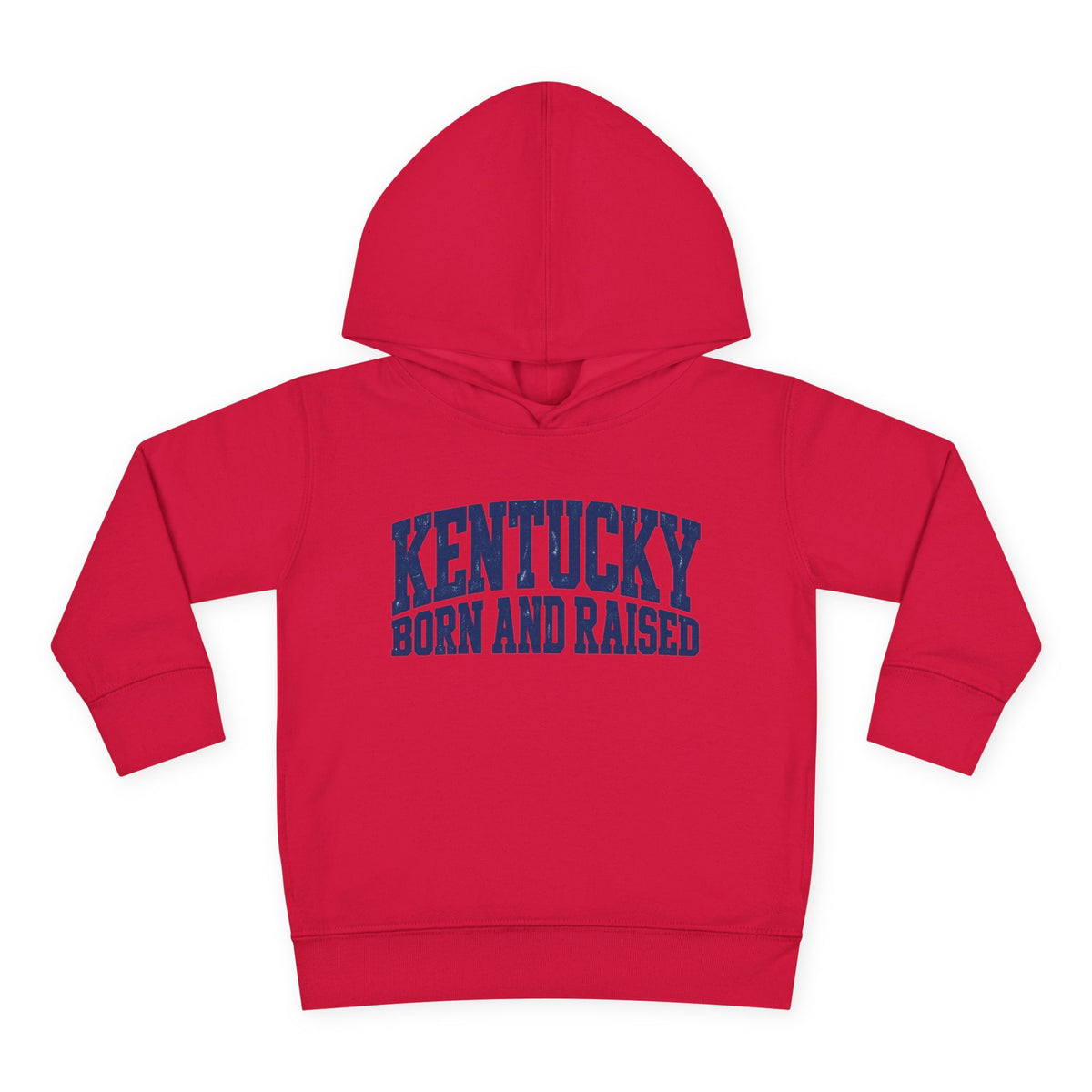 Kentucky Born and Raised Bold Athletic Unisex Toddler Pullover Fleece Hoodie
