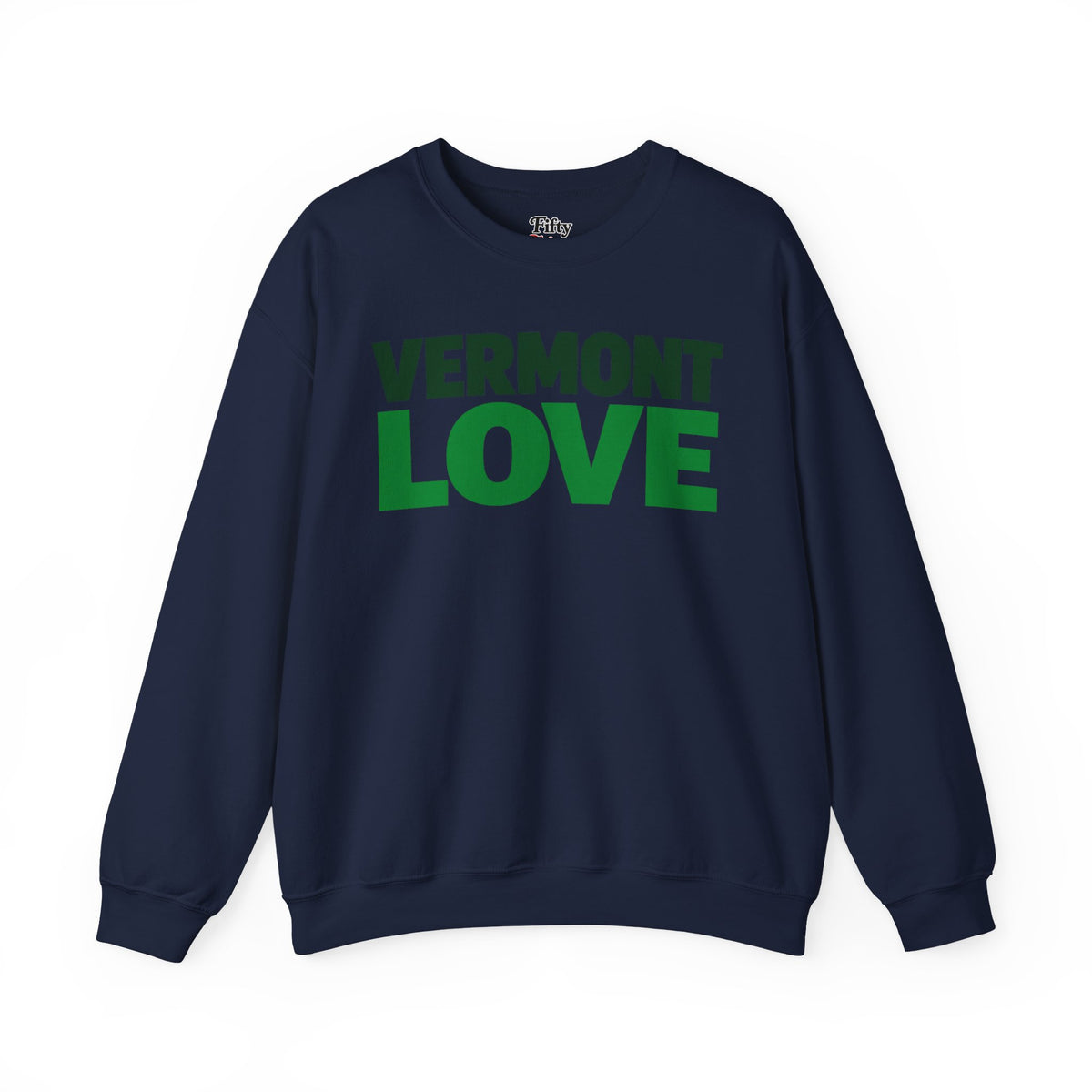 Vermont Love Unisex Crewneck Sweatshirt State Name Graphic
