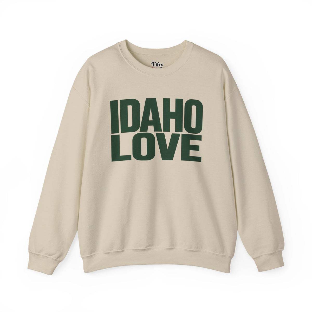 Idaho Love Unisex Crewneck Sweatshirt State Name Graphic