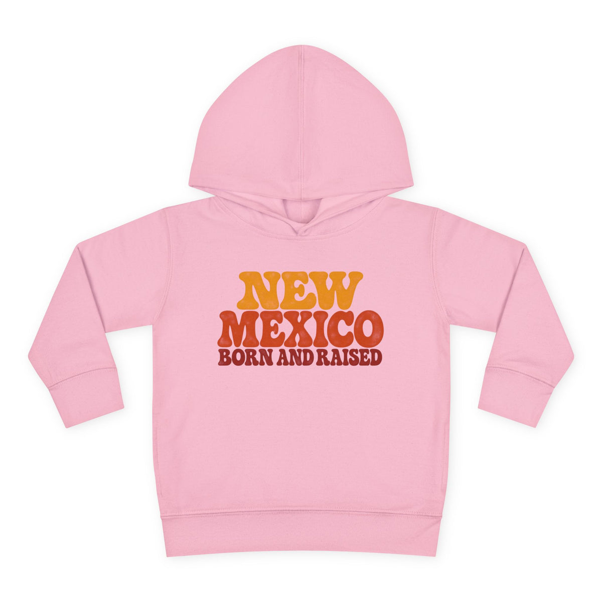 New Mexico Born and Raised 1970s Retro Unisex Toddler Pullover Fleece Hoodie