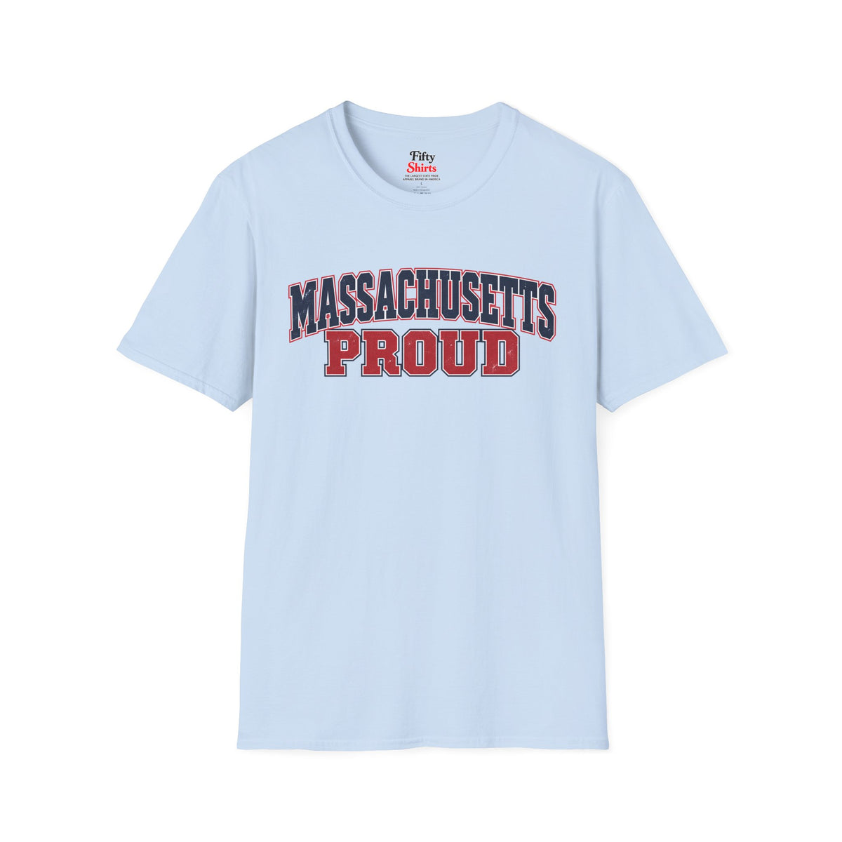 Massachusetts Proud Unisex Softstyle T Shirt State Name Graphic Tee