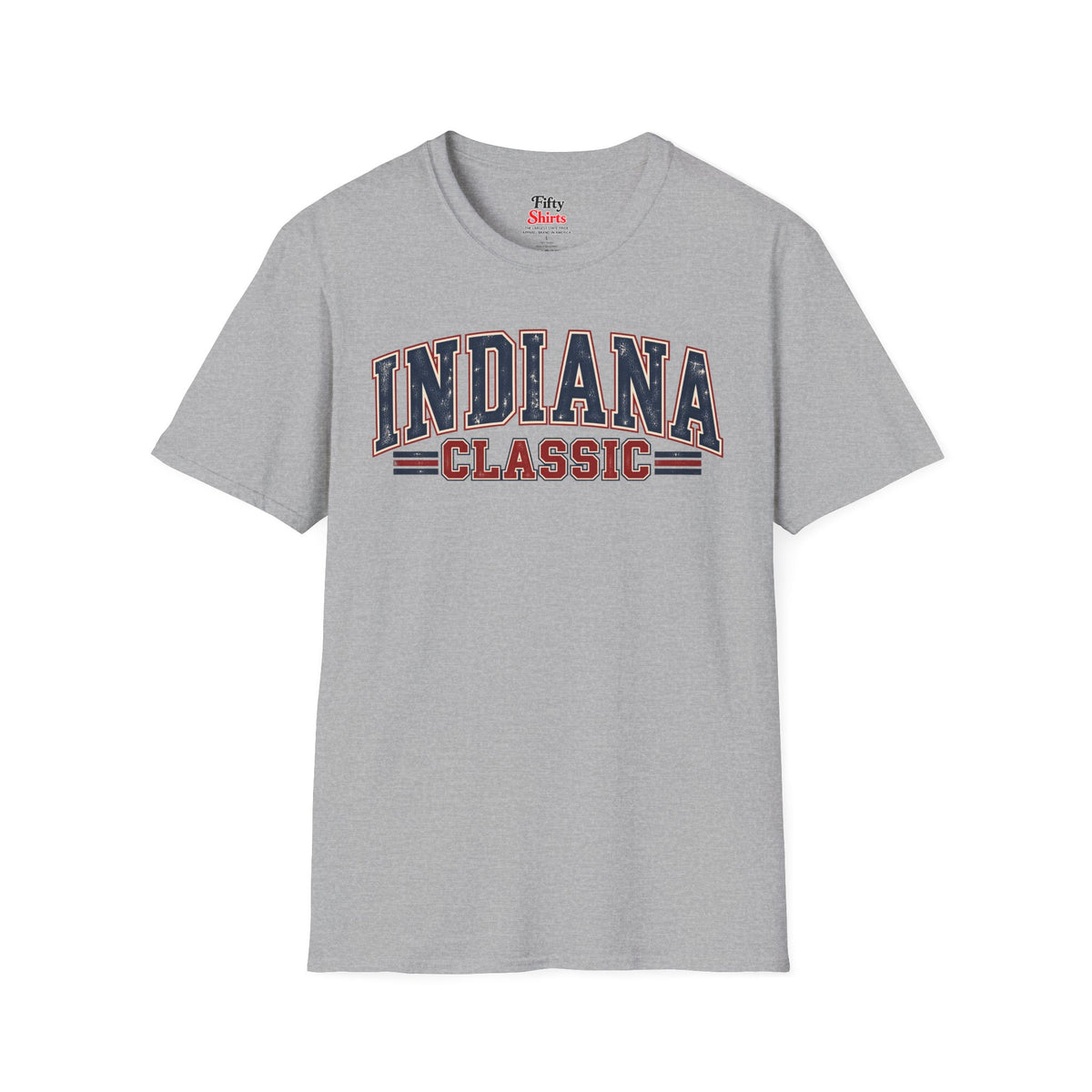 Indiana Classic Unisex Softstyle T Shirt State Name Graphic Tee