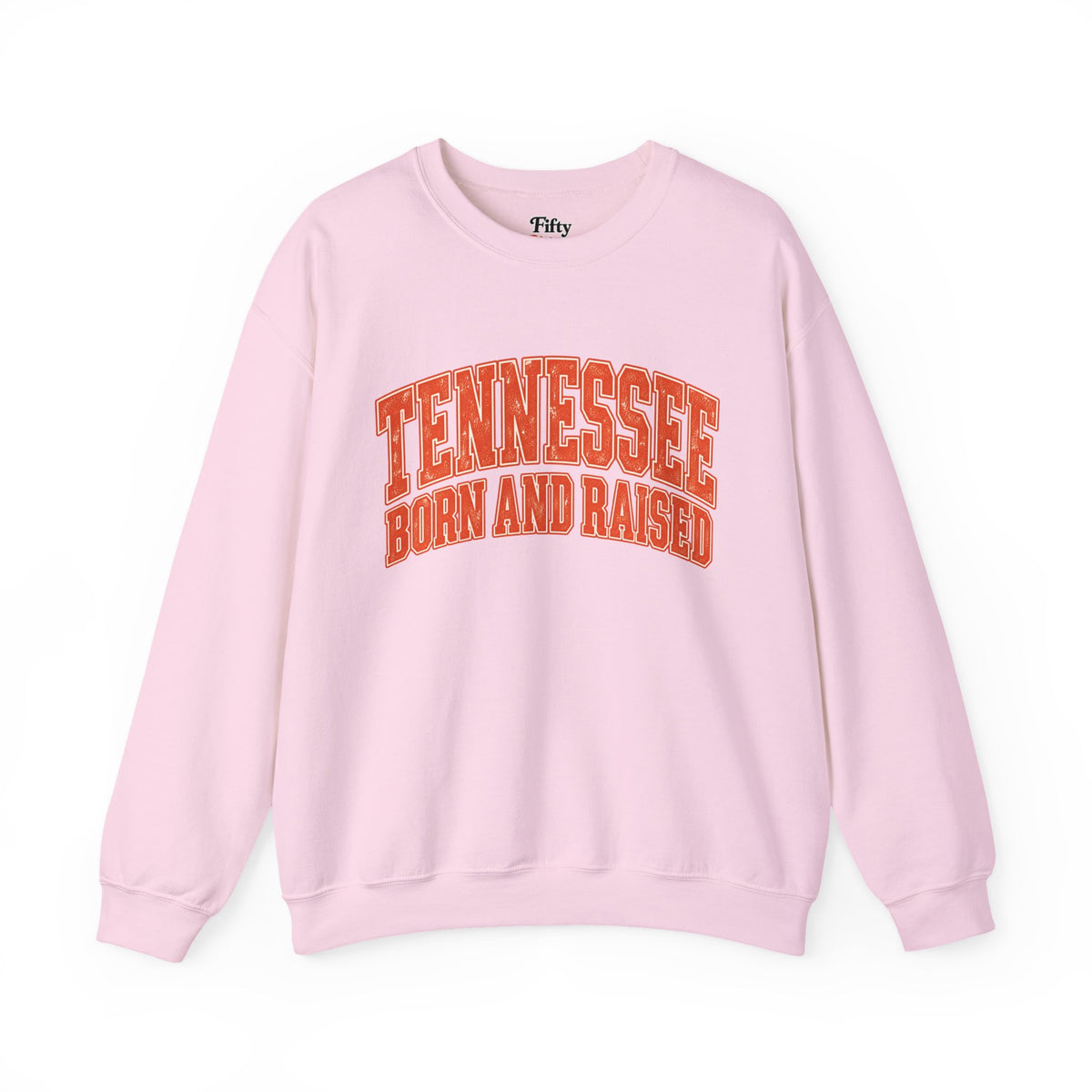 Tennessee Born and Raised Southern Collegiate Unisex Sweatshirt Graphic