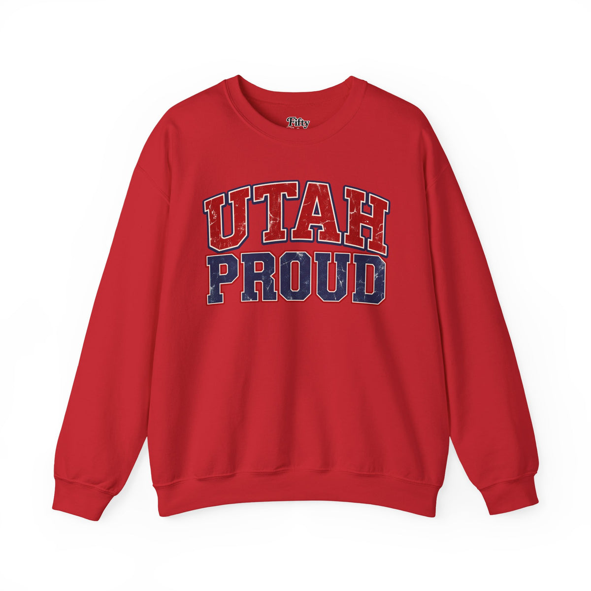 Utah Proud Unisex Crewneck Sweatshirt State Name Graphic