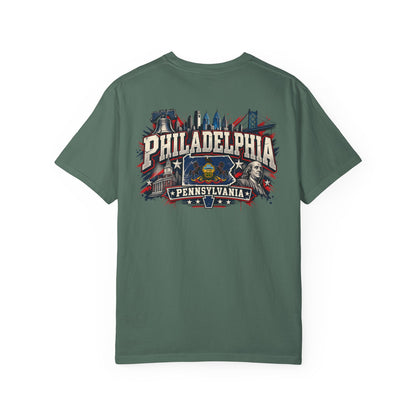 Philadelphia Pennsylvania Unisex Comfort Color 1717 Streetwear Graphic Tee