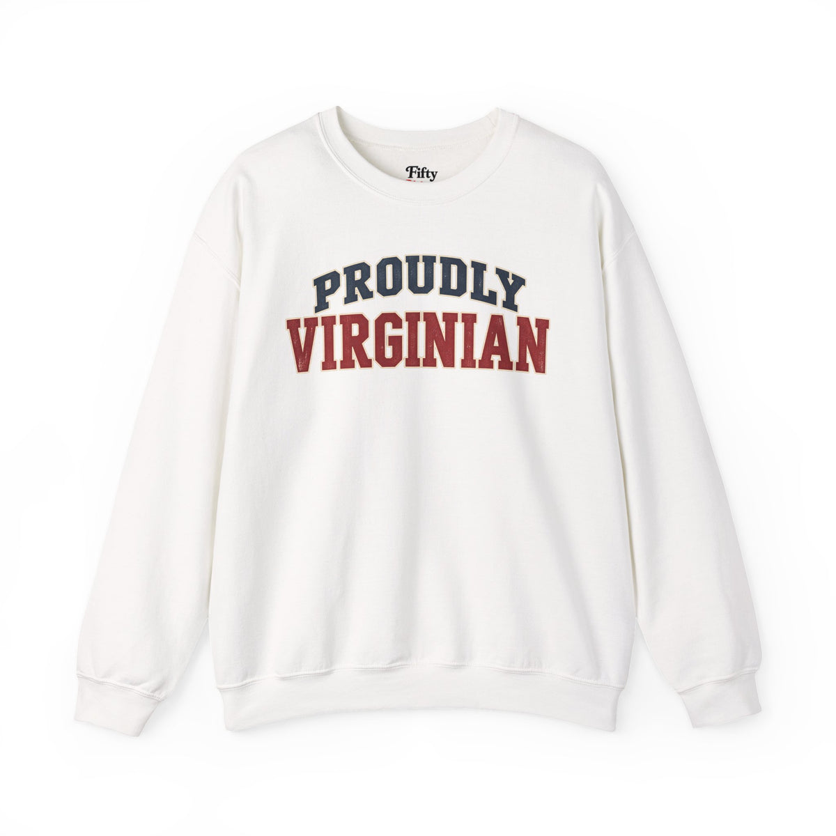 Proudly Virginian Virginia Unisex Crewneck Sweatshirt State Name Graphic