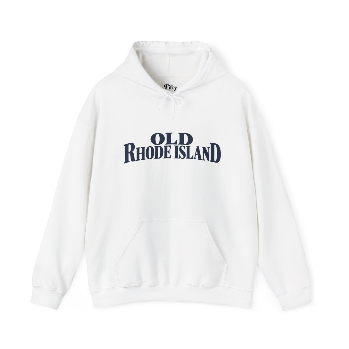 Old Rhode Island Unisex Hoodie State Name Graphic