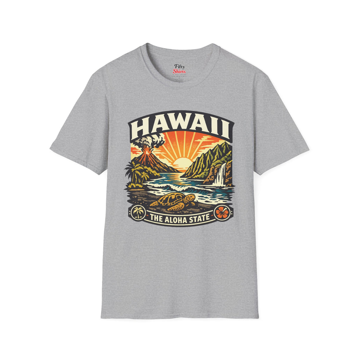 Hawaii Aloha State Adventure Unisex Softstyle T Shirt State Pride Graphic Tee Collections FS03