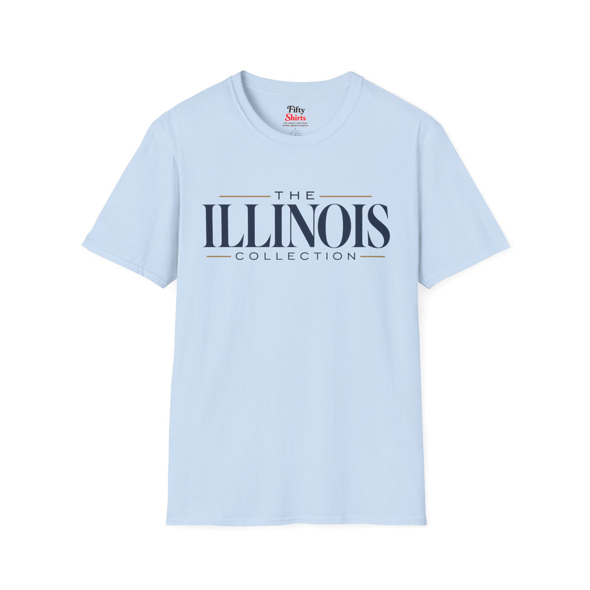 The Illinois Collection Unisex Softstyle T Shirt State Name Graphic Tee