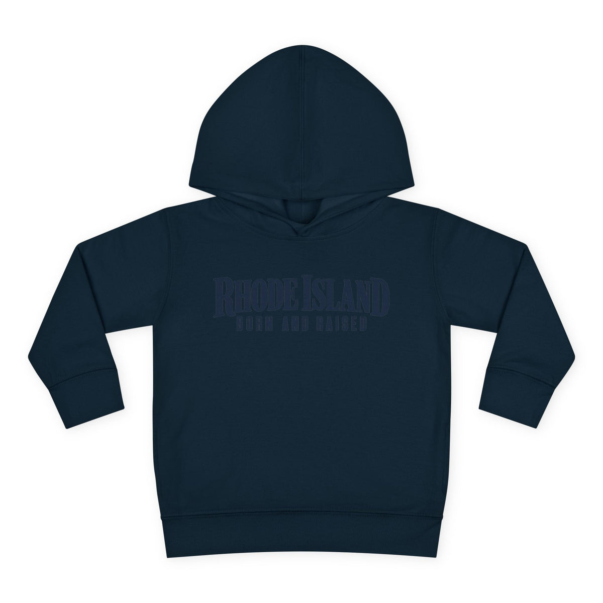 Rhode Island Born and Raised Premium Heritage Unisex Toddler Pullover Fleece Hoodie