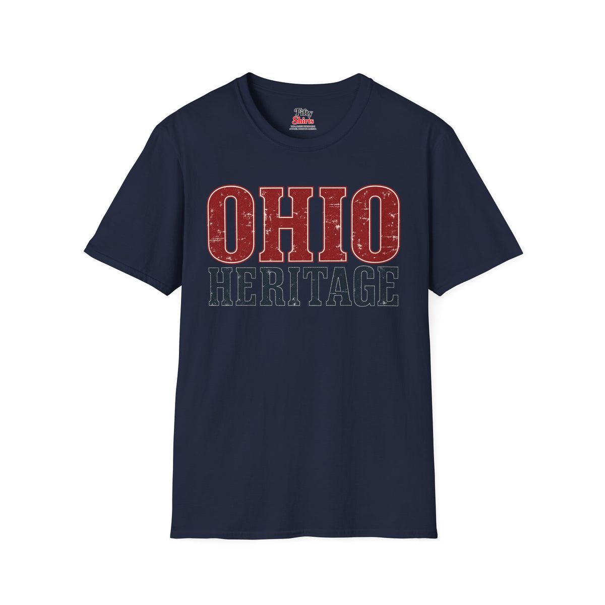 Ohio Heritage Unisex Softstyle T Shirt State Name Graphic Tee
