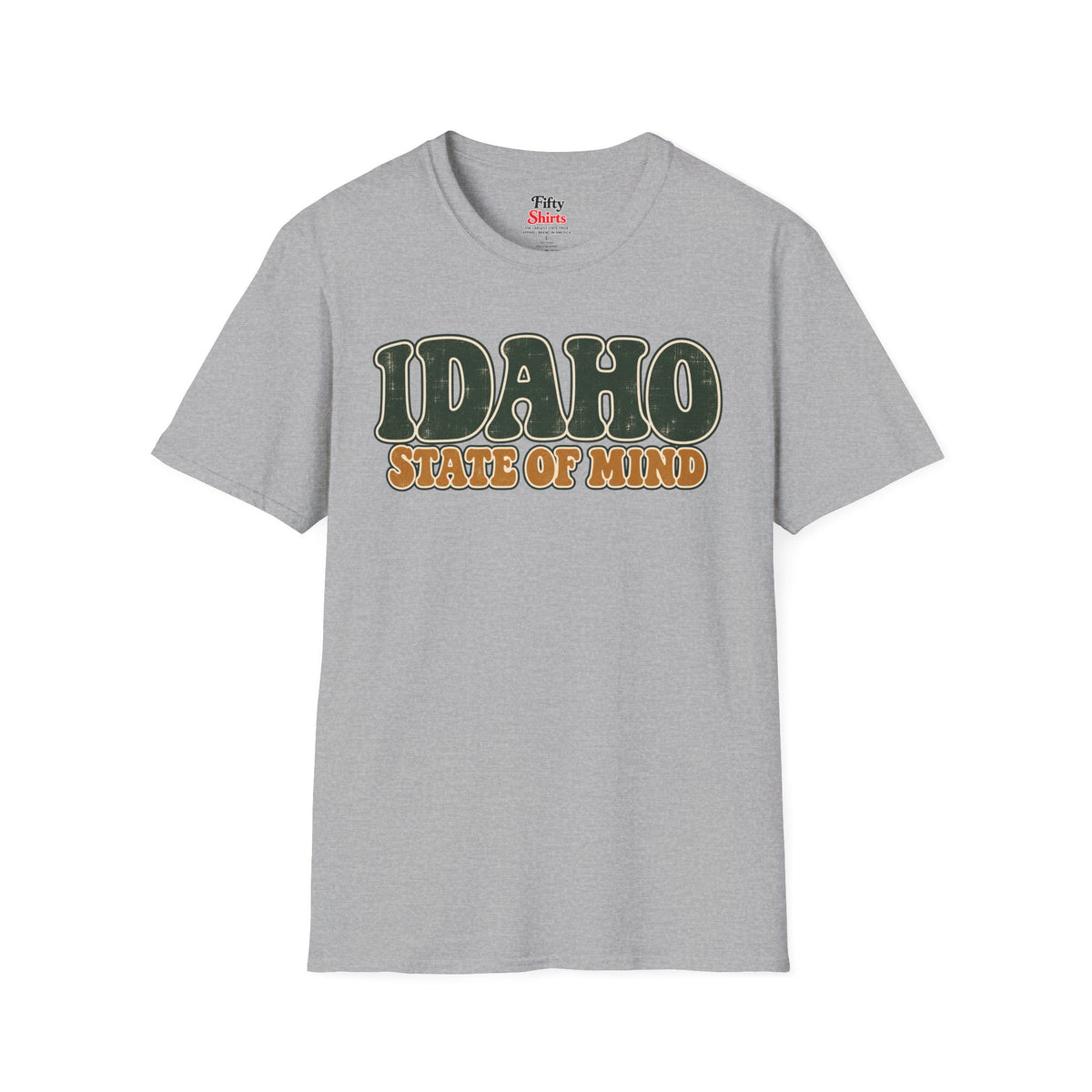 Idaho State of Mind Unisex Softstyle T Shirt State Name Graphic Tee