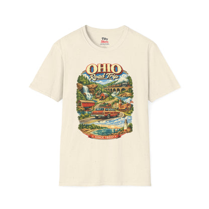 Ohio Road Trip Unisex Softstyle T Shirt State Pride Graphic Tee Collections FS03