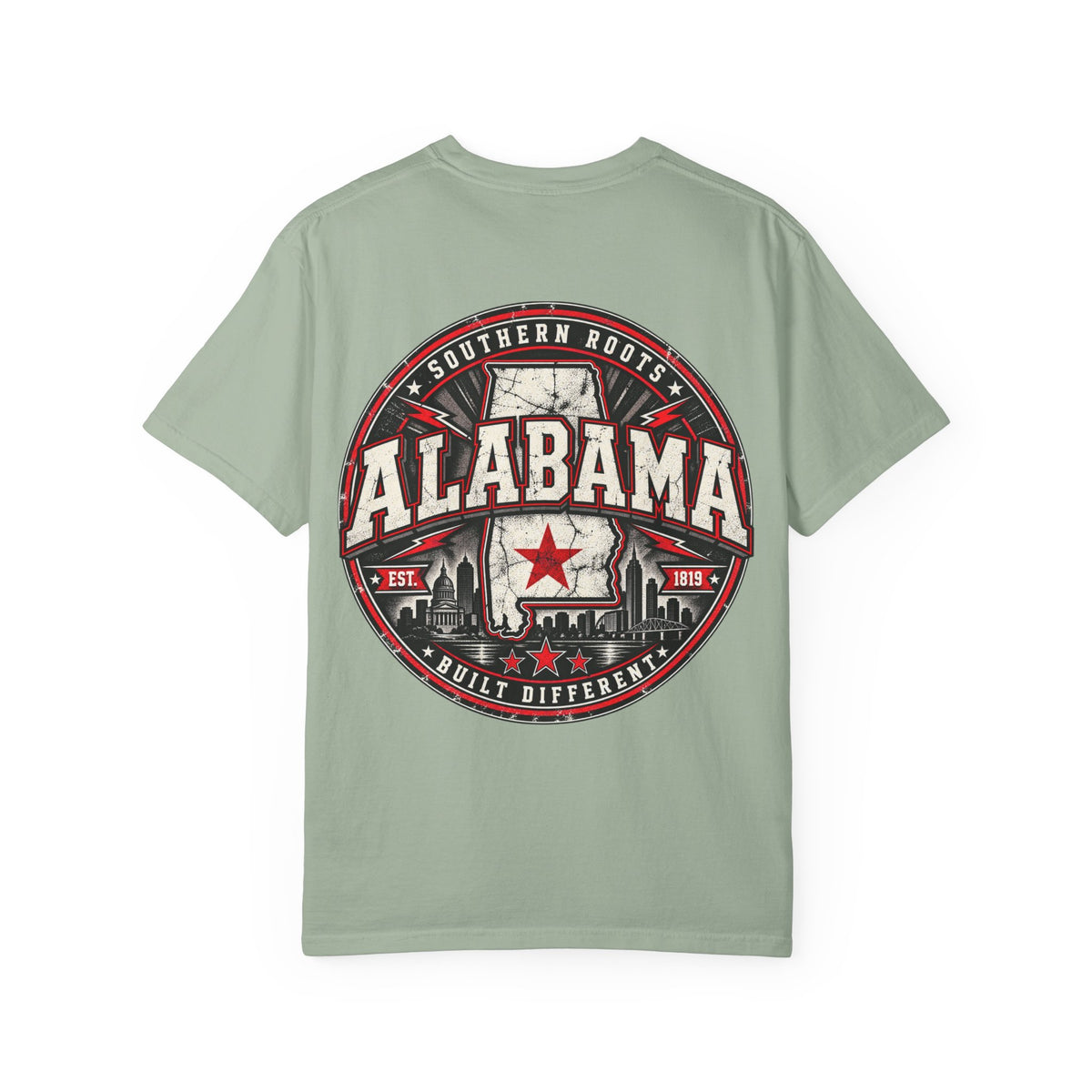 Alabama Urban Badge Unisex Comfort Color 1717 Streetwear Graphic Tee