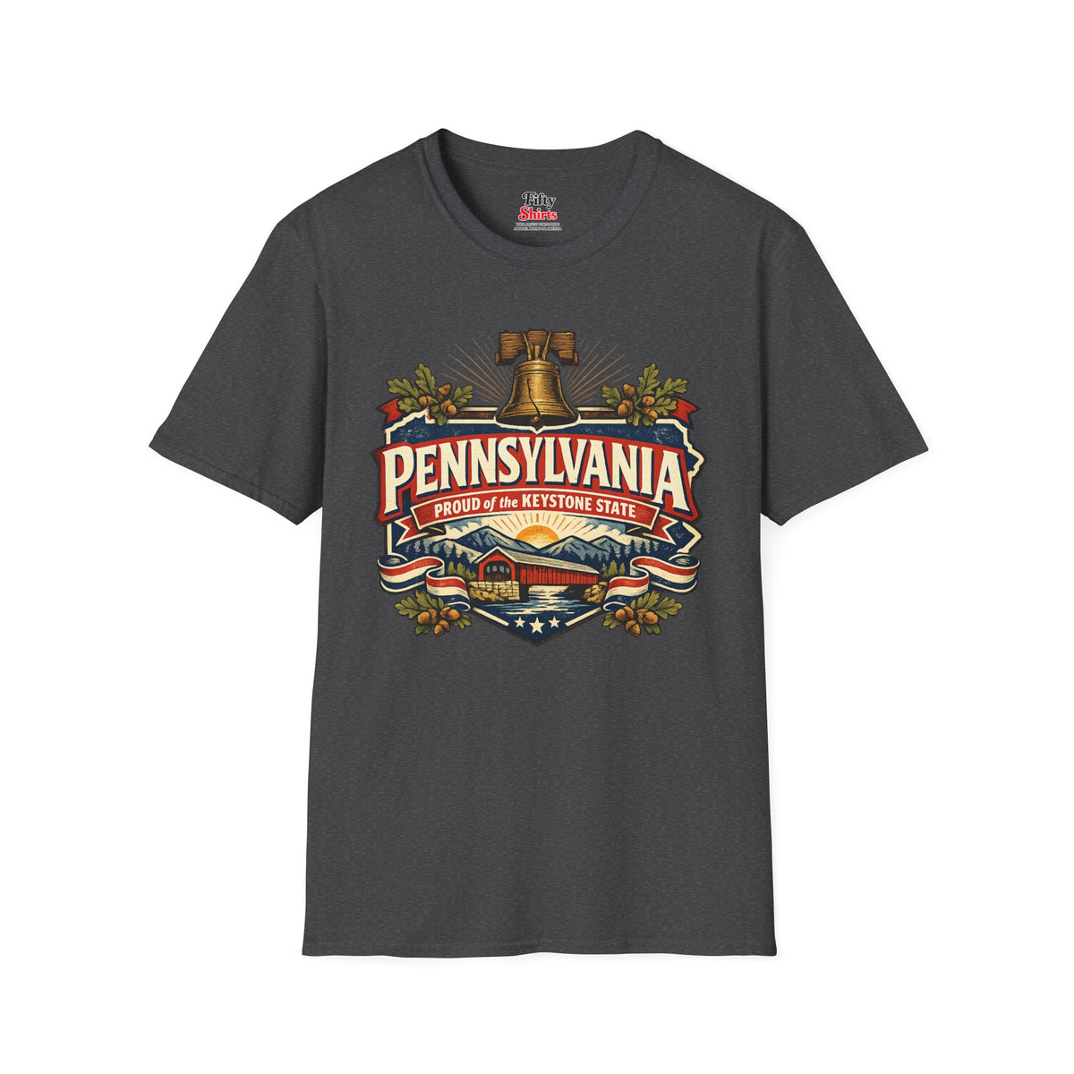 Pennsylvania State Pride Unisex Softstyle T Shirt State Pride Graphic Tee Collections FS03
