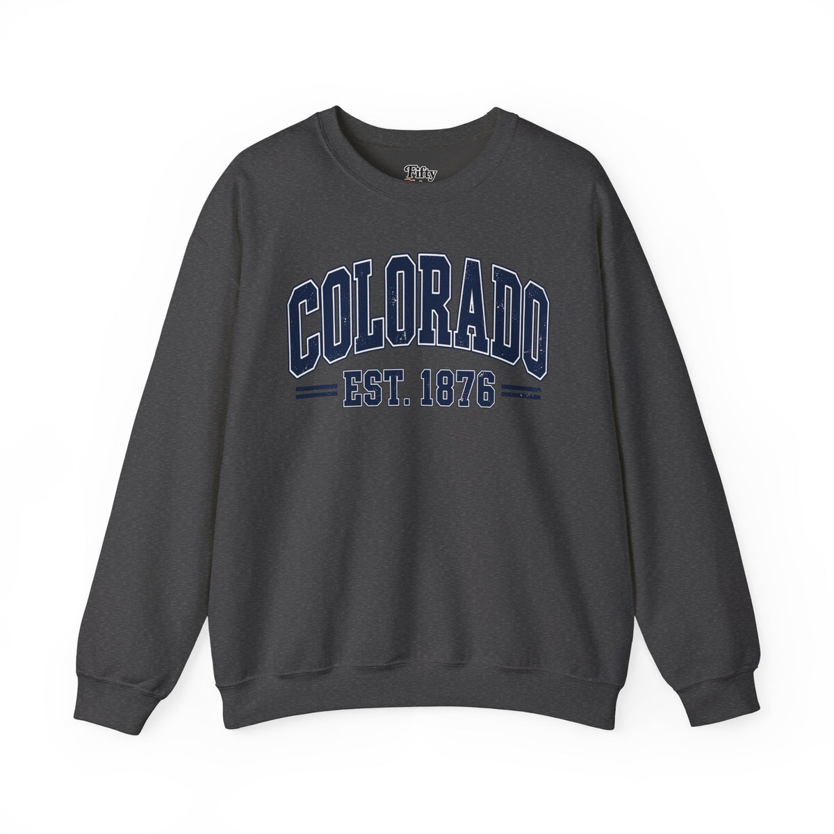 Colorado EST. 1876 Unisex Crewneck Sweatshirt State Name Graphic