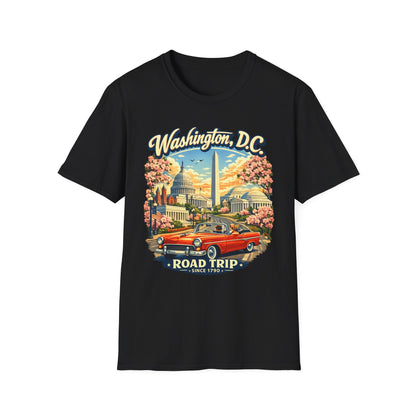 Washington D.C. Road Trip Unisex Softstyle T Shirt State Pride Graphic Tee Collections FS03