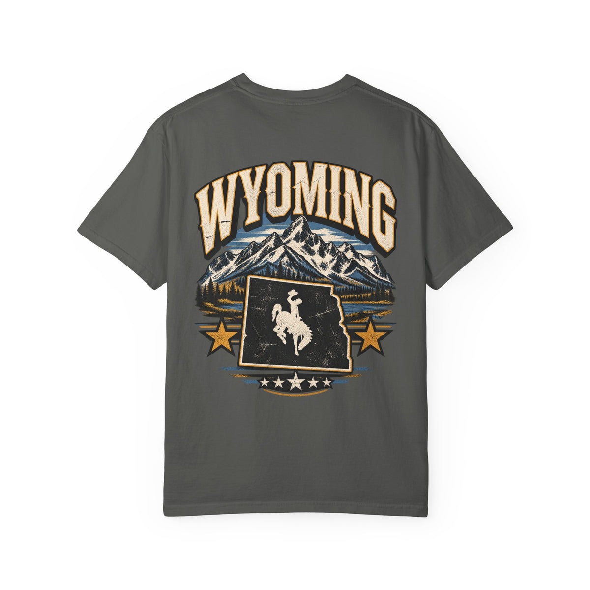 Wyoming State Pride Unisex Comfort Color 1717 Streetwear Graphic Tee