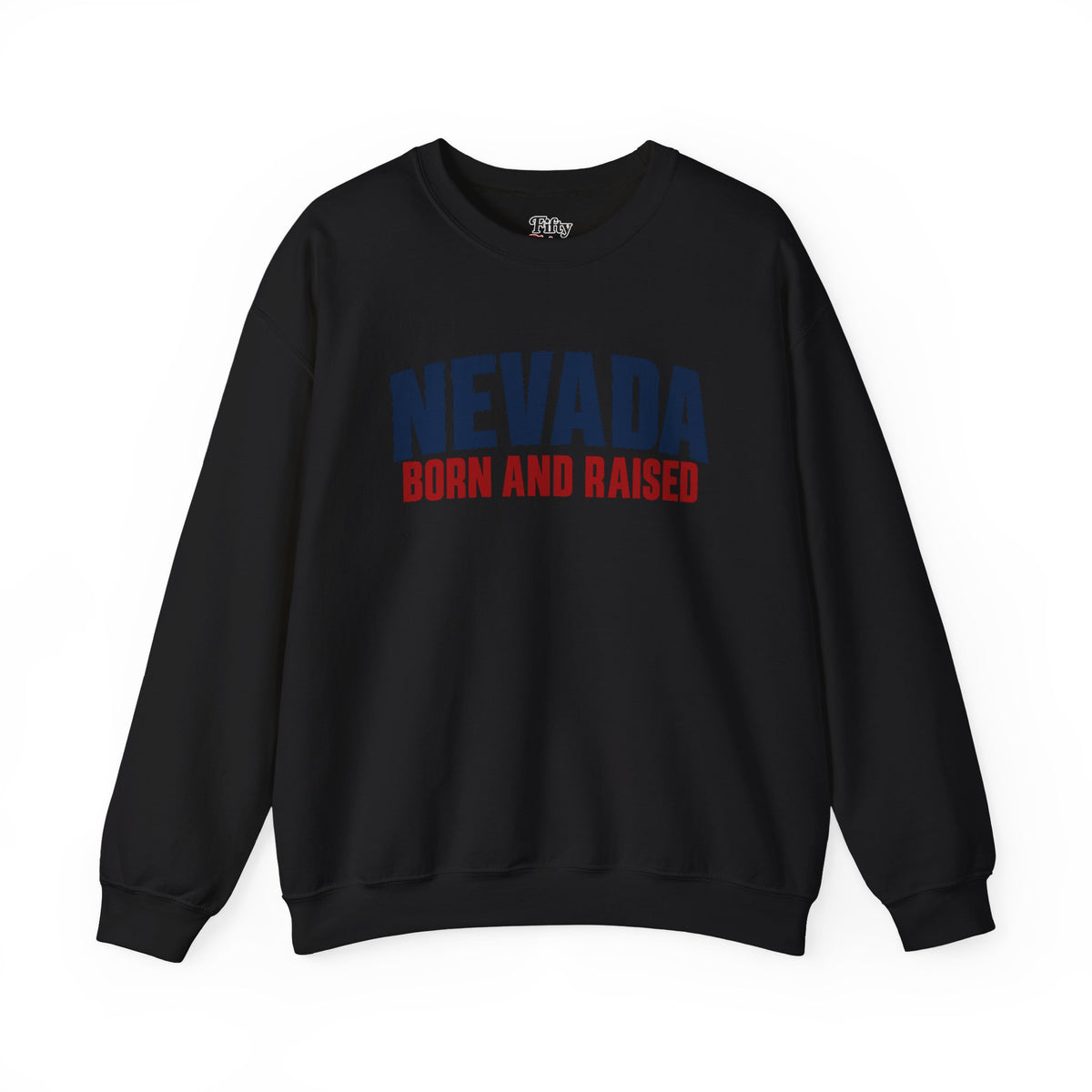 Nevada Born and Raised Minimal Heritage Unisex Sweatshirt Graphic