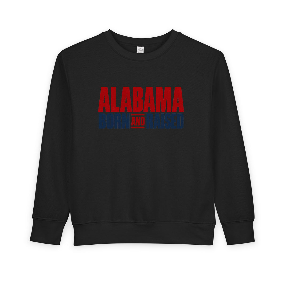 Alabama Born and Raised Minimal Heritage Unisex Toddler Sweatshirt