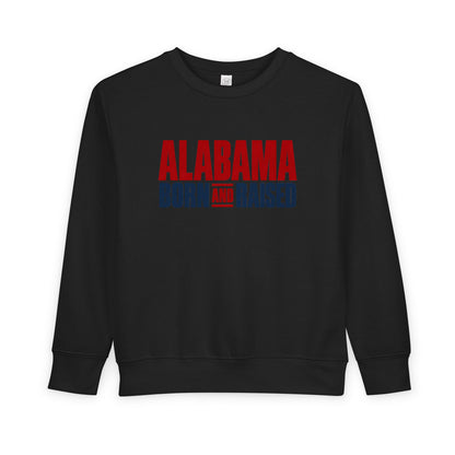 Alabama Born and Raised Minimal Heritage Unisex Toddler Sweatshirt