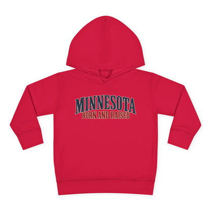 Minnesota Born and Raised Luxury Heritage Unisex Toddler Pullover Fleece Hoodie
