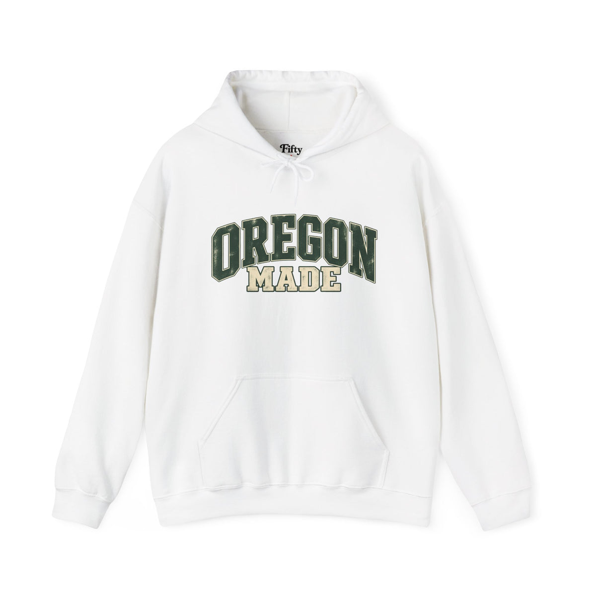 Oregon Made Unisex Hoodie State Name Graphic