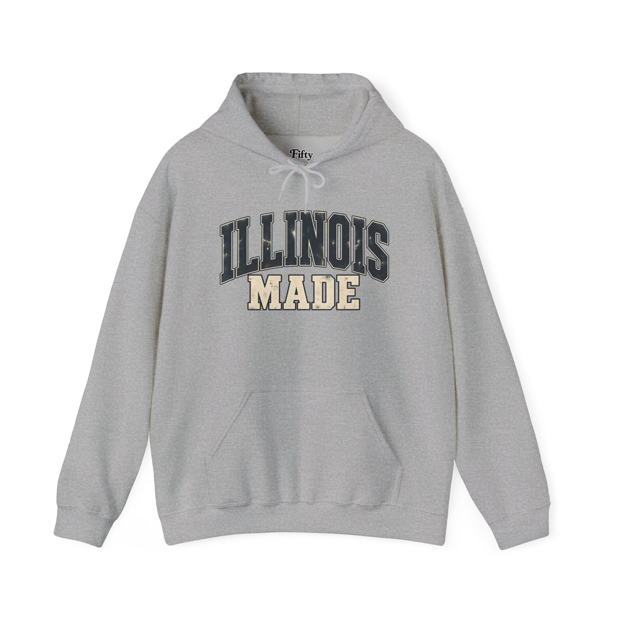 Illinois Made Unisex Hoodie State Name Graphic