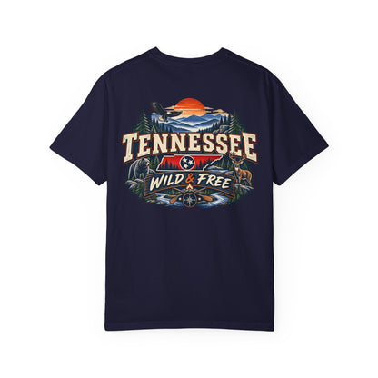 Tennessee Wild & Free Unisex Comfort Color 1717 Streetwear Graphic Tee