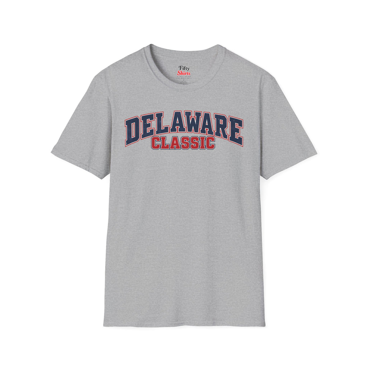 Delaware Classic Unisex Softstyle T Shirt State Name Graphic Tee