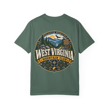 West Virginia Mountain Club Unisex Comfort Color 1717 Streetwear Graphic Tee