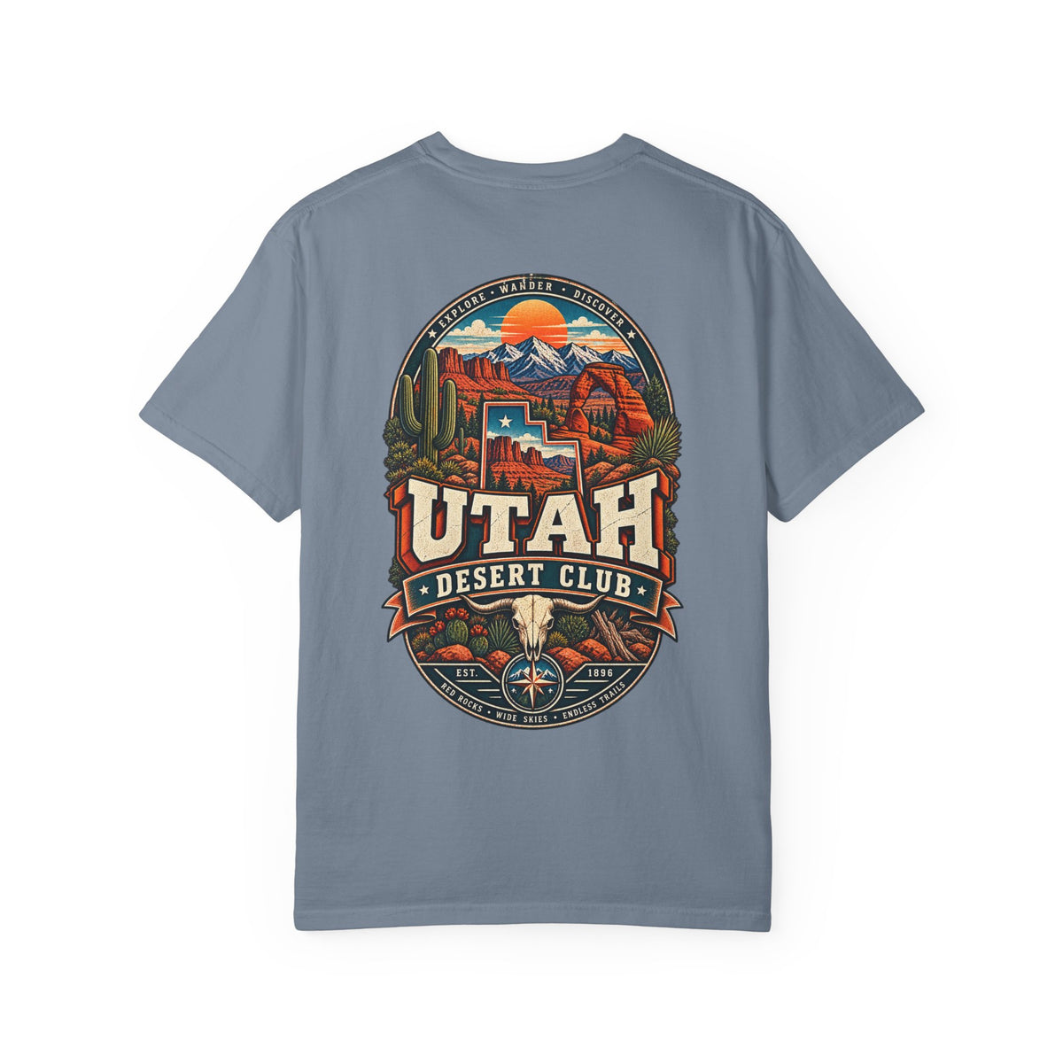 Utah Desert Club Unisex Comfort Color 1717 Streetwear Graphic Tee