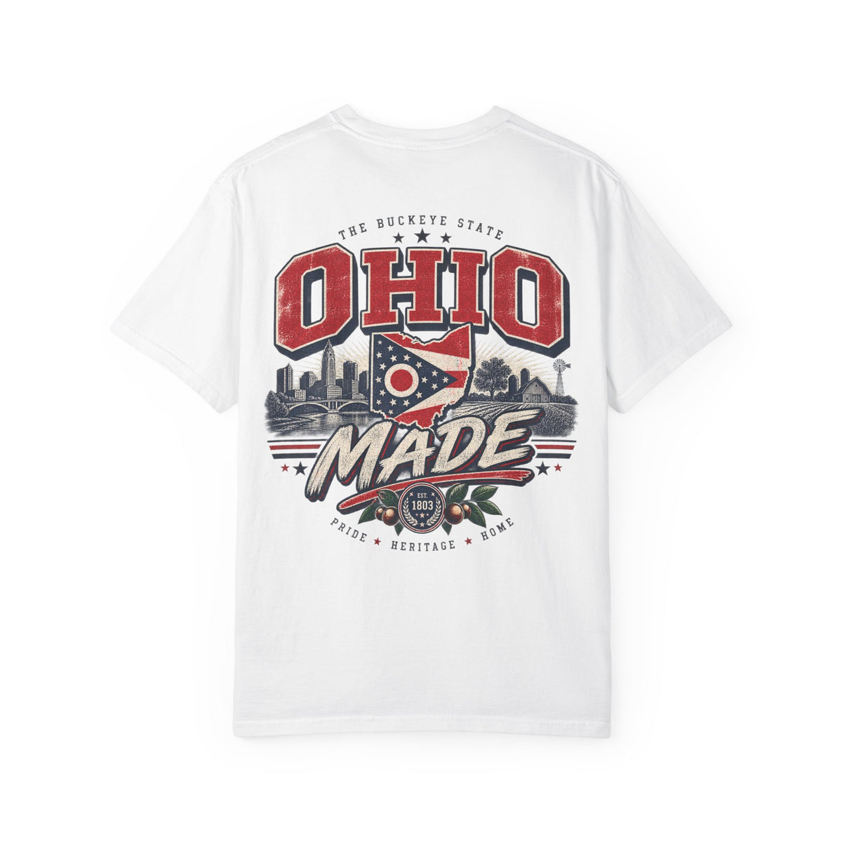 Ohio Made Unisex Comfort Color 1717 Streetwear Graphic Tee