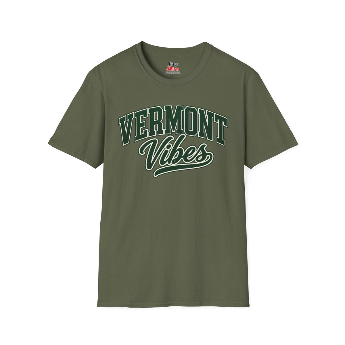 Vermont Vibes Unisex Softstyle T Shirt State Name Graphic Tee