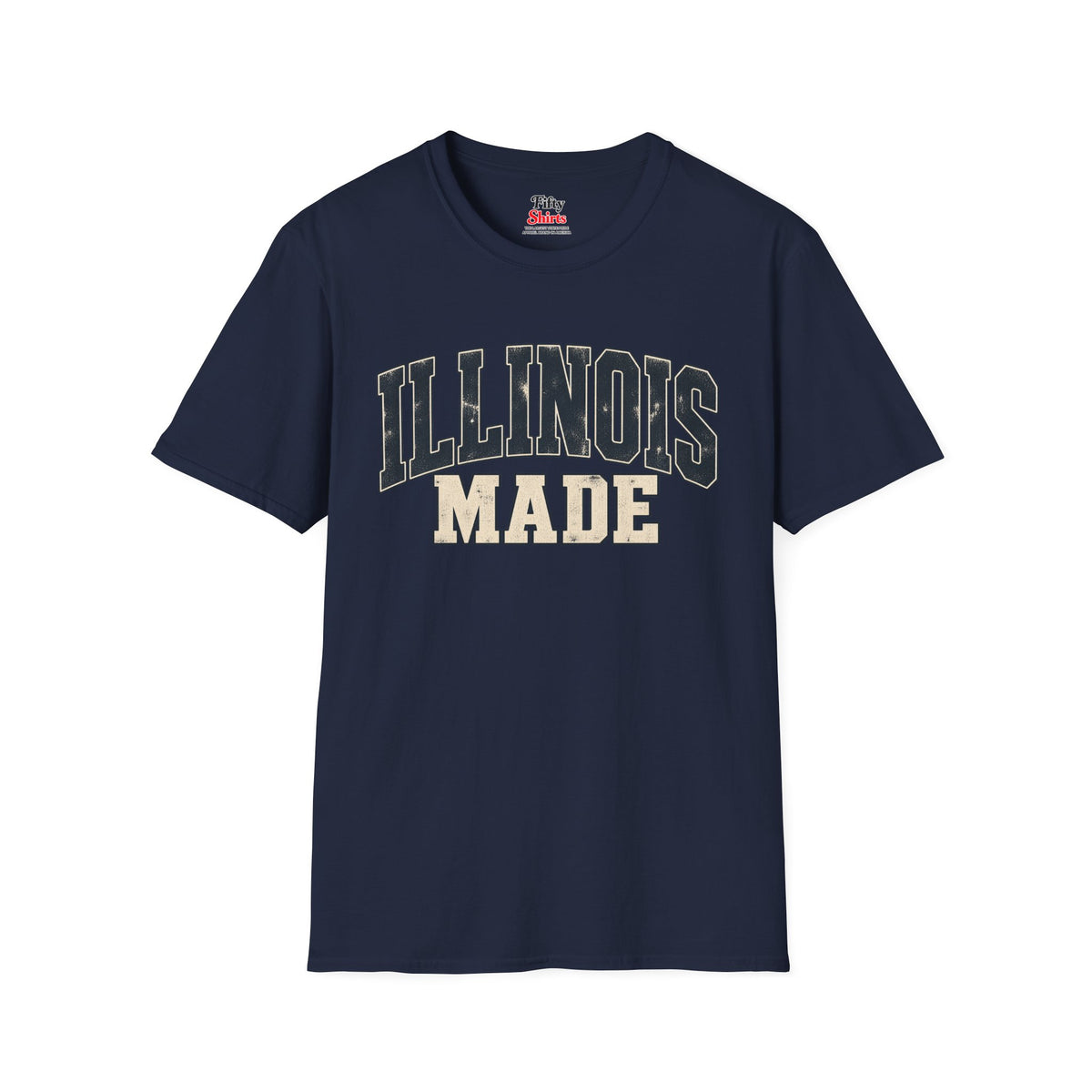 Illinois Made Unisex Softstyle T Shirt State Name Graphic Tee